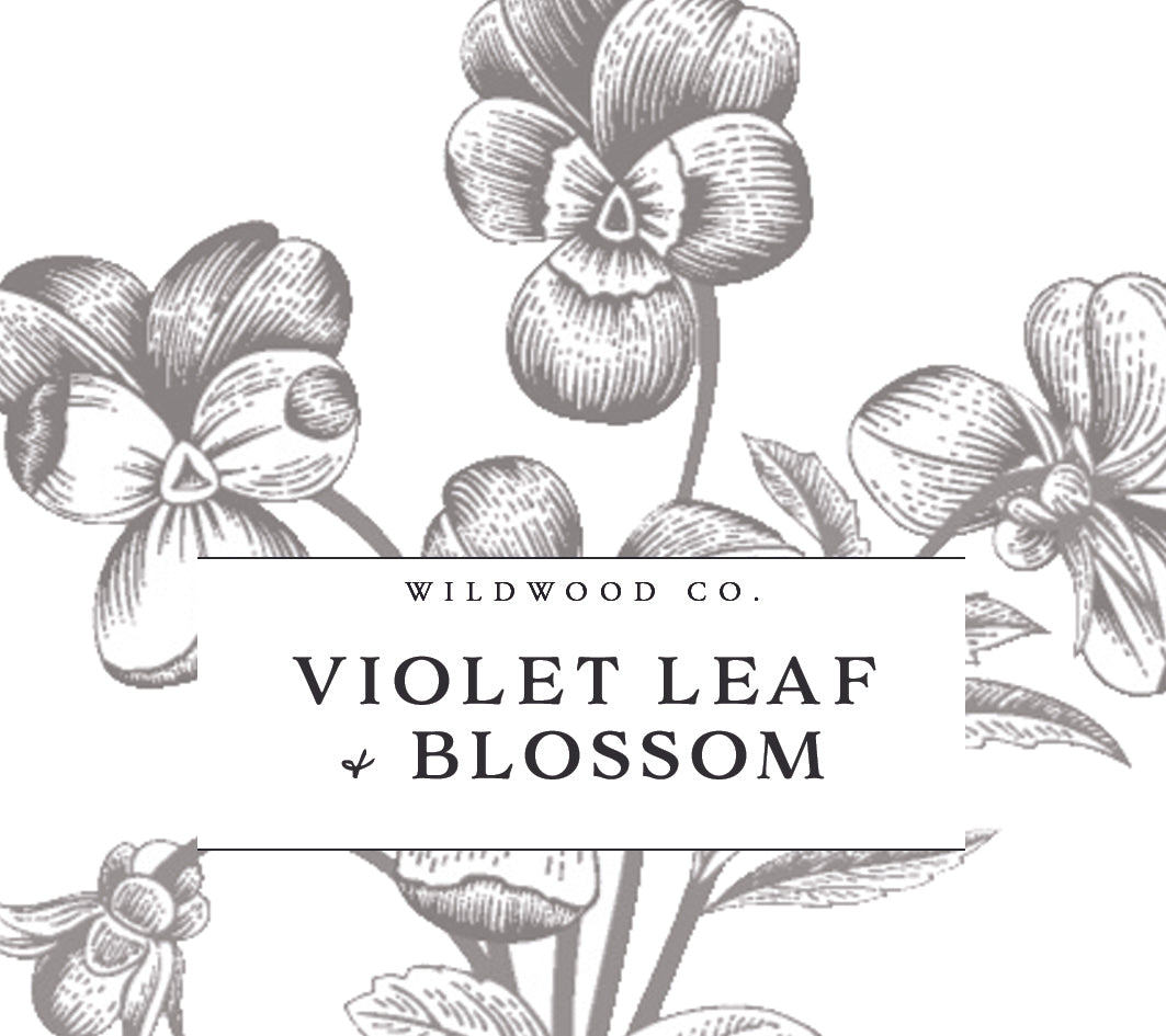 VIOLET LEAF & BLOSSOM with Lily of the Valley + Cedarwood | 180g Candle