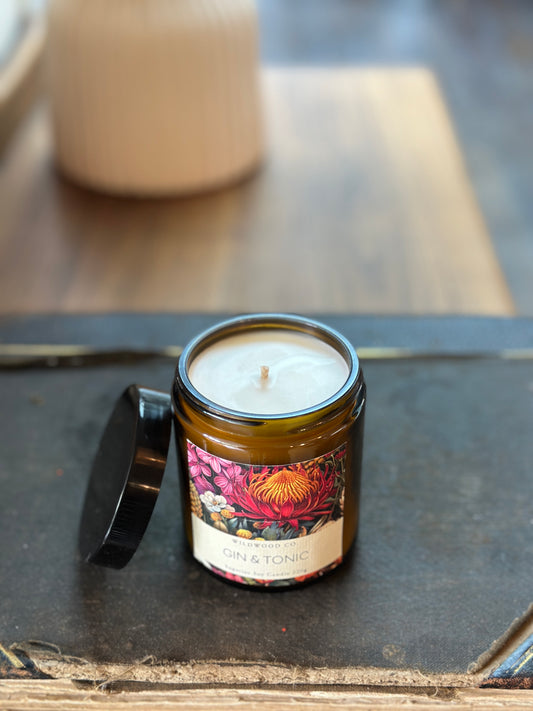 Blackcurrant Nectar Scented Candle Top View