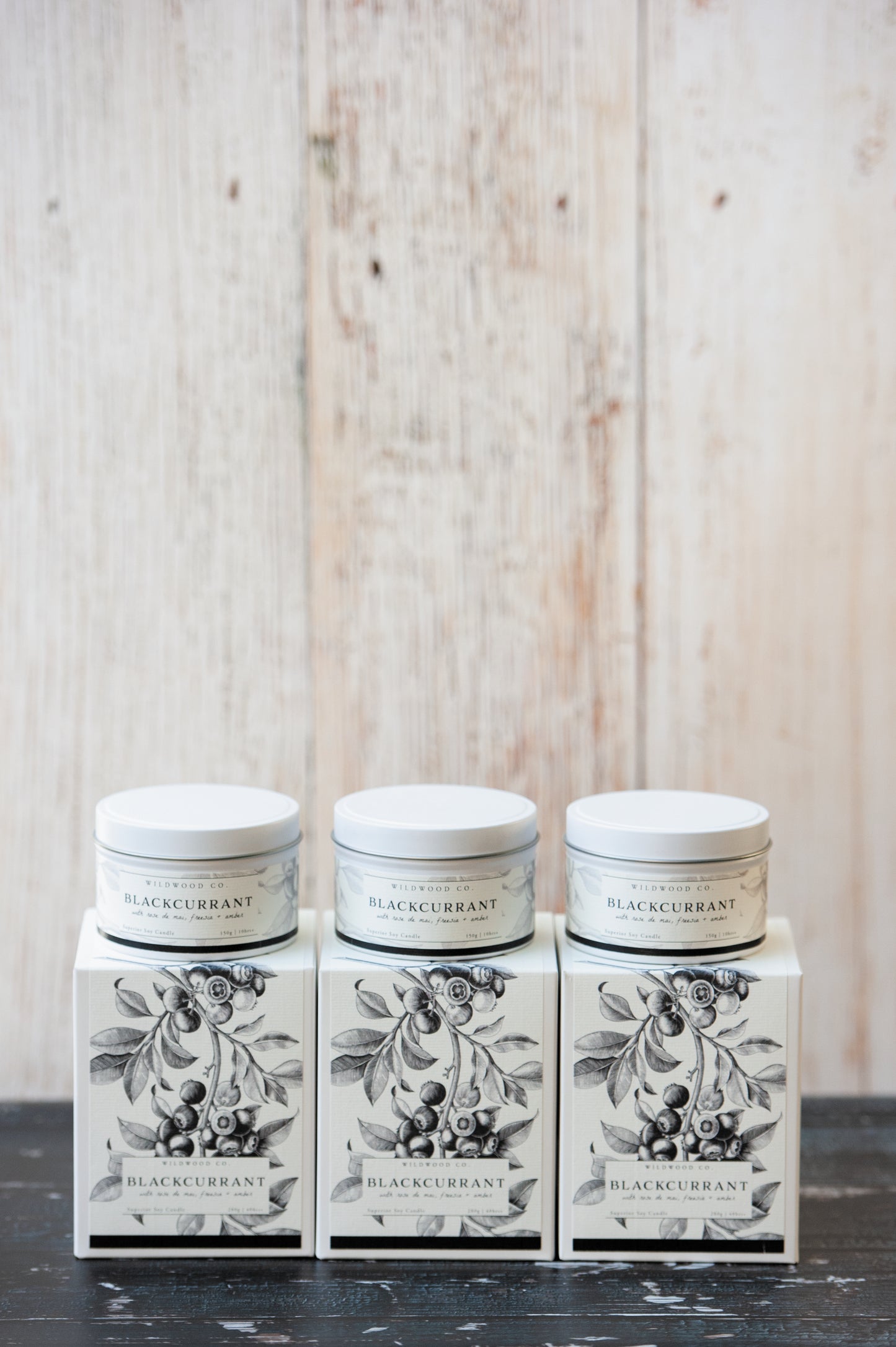 Blackcurrant Nectar with Rose de Mai, Vanilla + Amber