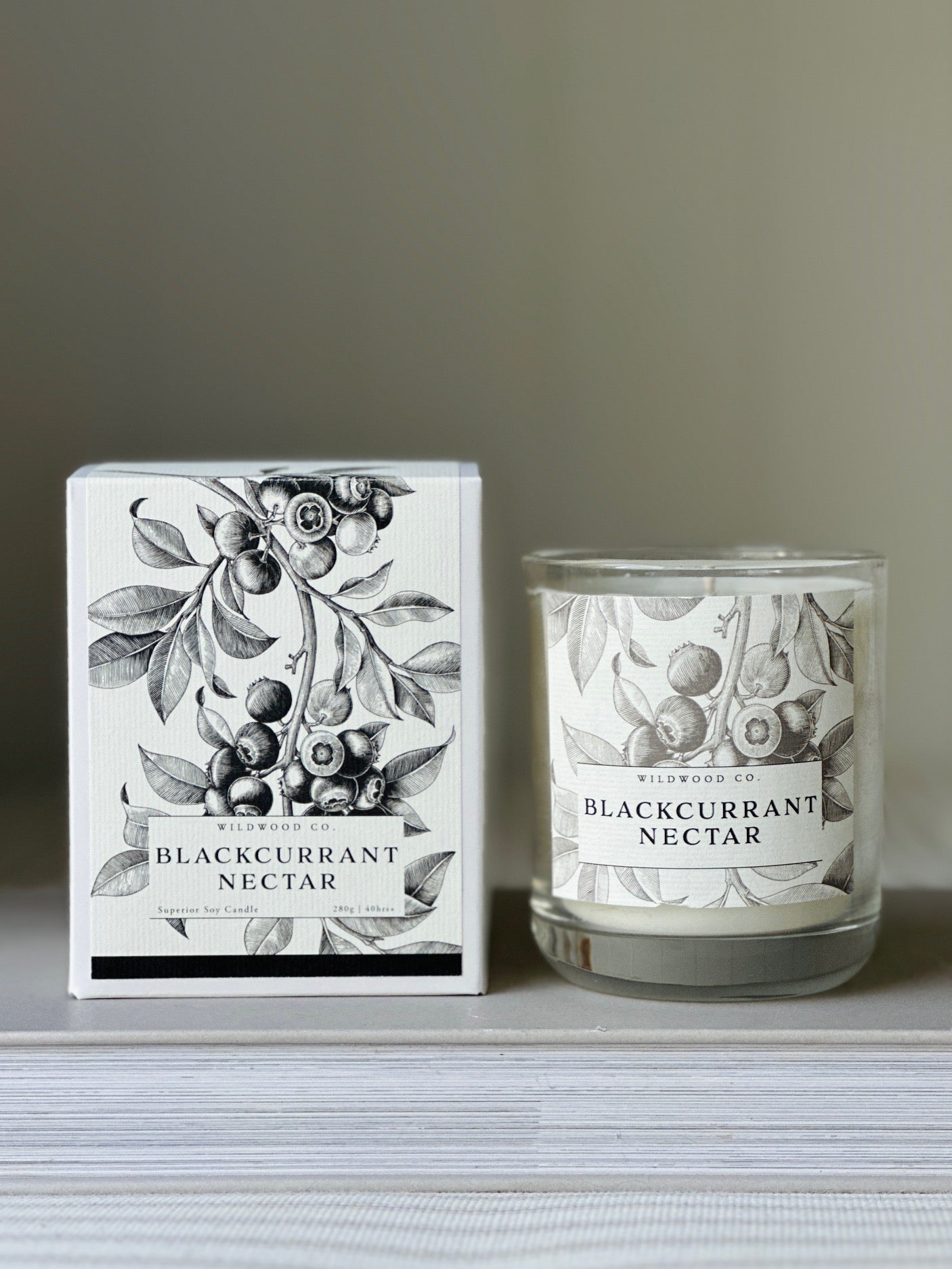 Blackcurrant Nectar with Rose de Mai, Vanilla + Amber