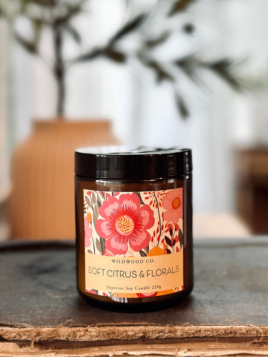 Citrus and Floral Candle